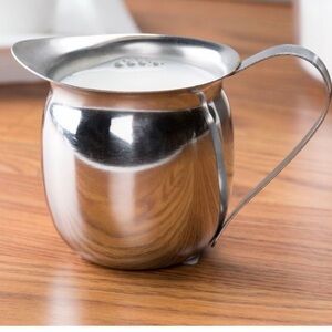 Elegant Silver Milk Frothing Pitcher